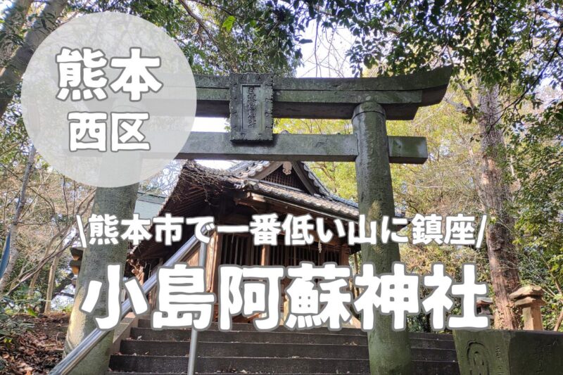 【小島阿蘇神社】熊本市で一番低い山にある雰囲気ある自然神社