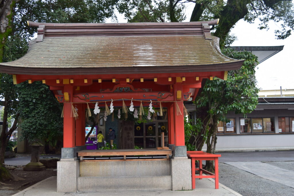 藤崎八旛宮の打水舎