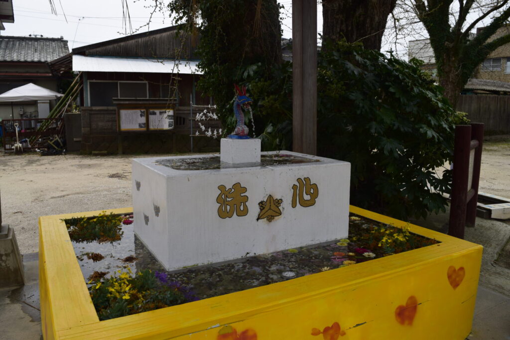 四王子神社-打手水