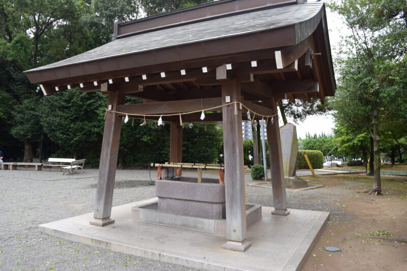 健軍神社_打手水1