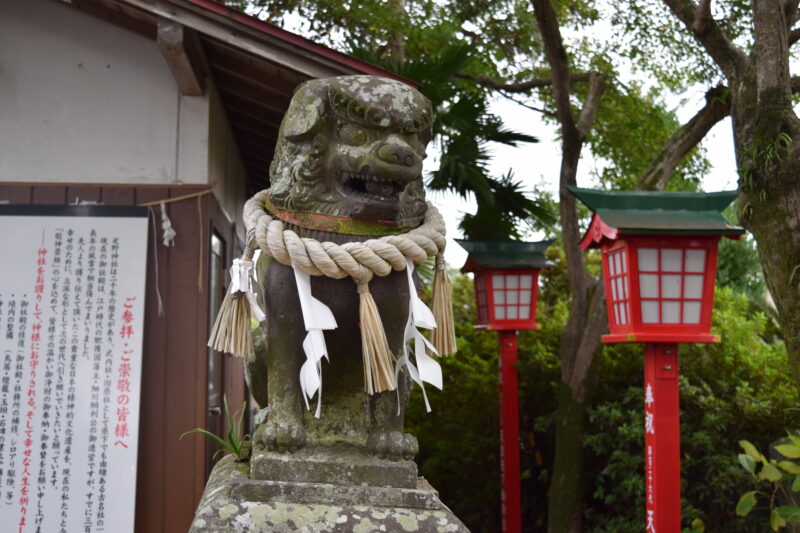 疋野神社_狛犬境内1