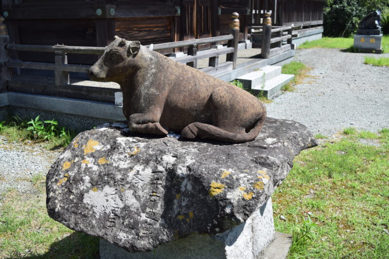 登立天満宮_牛の記念碑