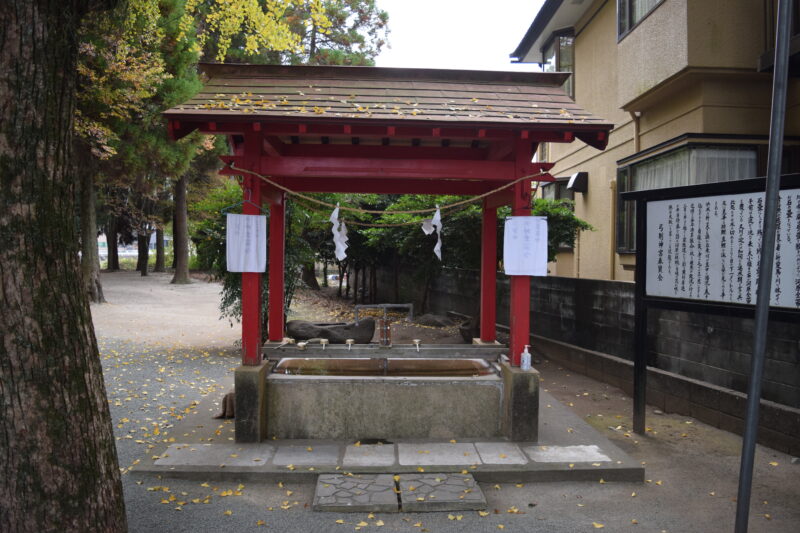 弓削神社_打手水1