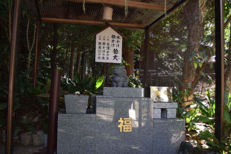 立田阿蘇三宮神社_水掛け願掛け狛犬1
