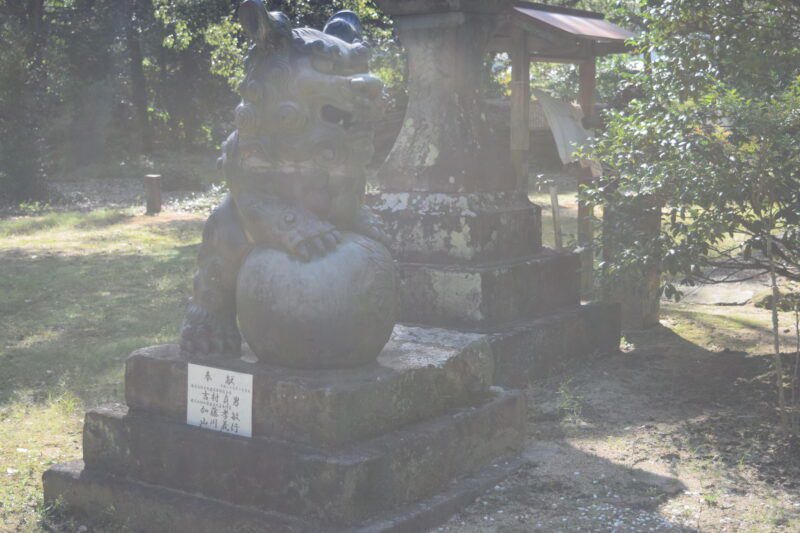 八王神社_本堂前狛犬2