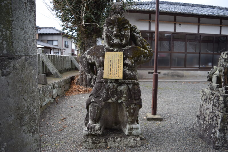 綱田神社_仁王像1