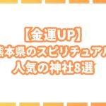 【金運】熊本県で最強のスピリチュアルな神社を8選ご紹介!
